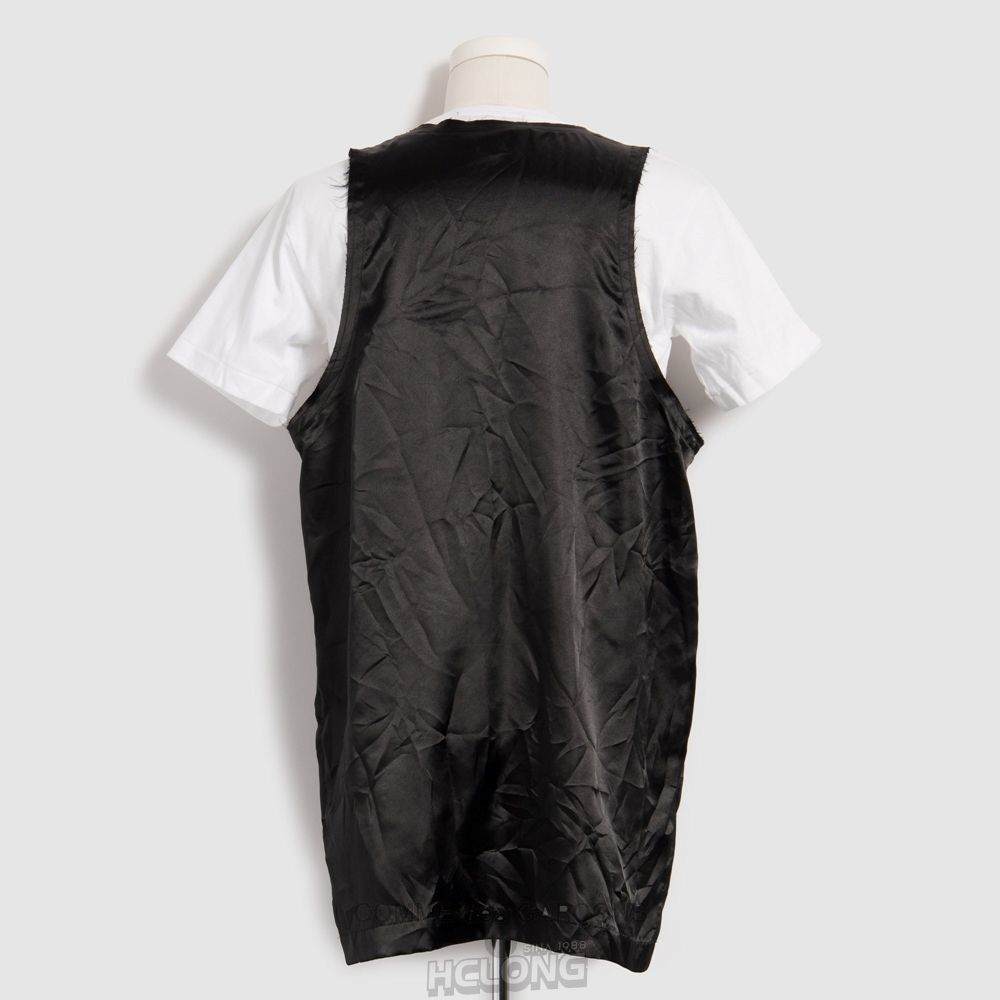 Comme Des Garcons BLACK Comme des Garçons - Message Tanktop Tank Top Sort | 78129-QSGH