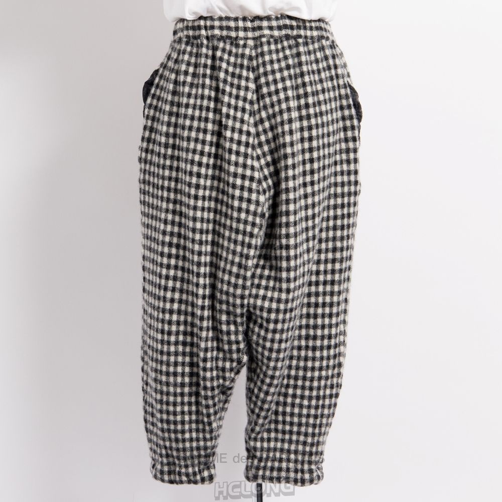 Comme Des Garcons BLACK Comme des Garçons - Grinham Check Pants Bukser Sort Hvide | 79285-KXML