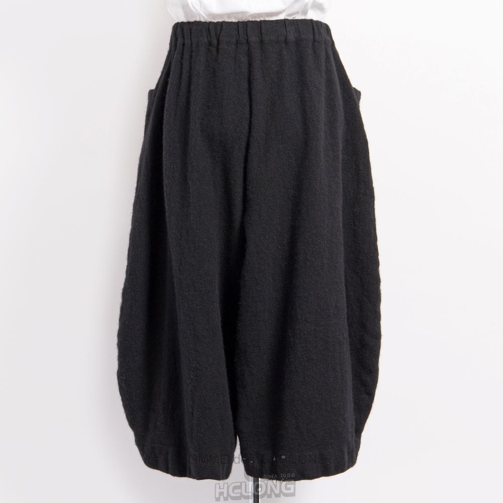 Comme Des Garcons BLACK Comme des Garçons - Brede Leg Pants Bukser Sort | 81274-PROU