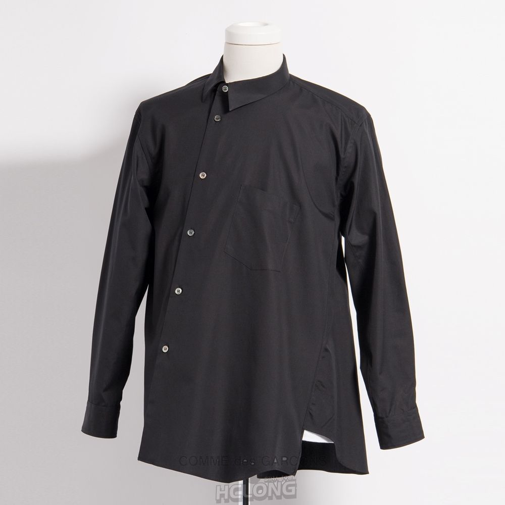 Comme Des Garcons BLACK Comme des Garçons - Bias Shirt Skjorte Sort | 83476-PCOV