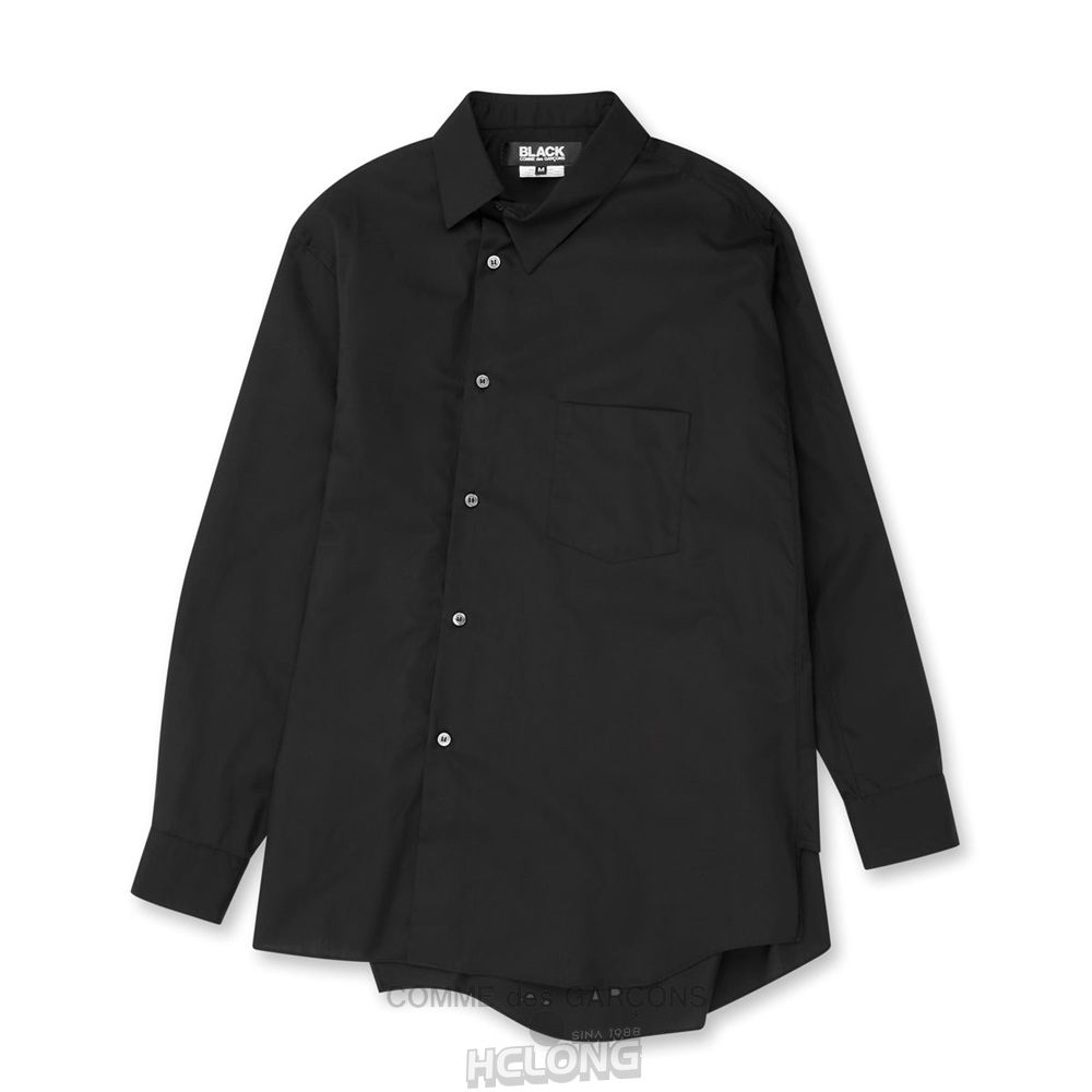 Comme Des Garcons BLACK Comme des Garçons - Bias Shirt Skjorte Sort | 83476-PCOV