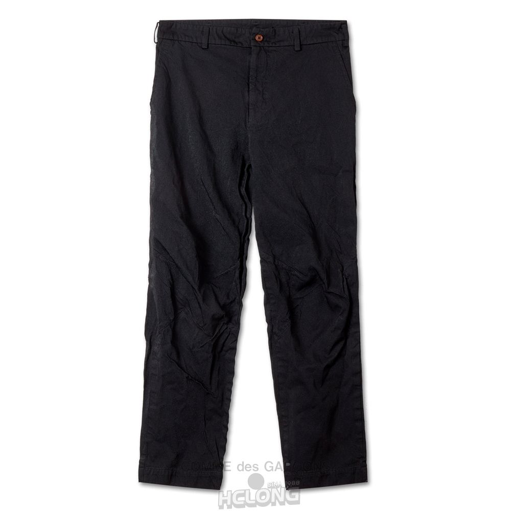 Comme Des Garcons BLACK Comme des Garçons - Crumpled Polyester Pants Bukser Sort | 83769-RQES