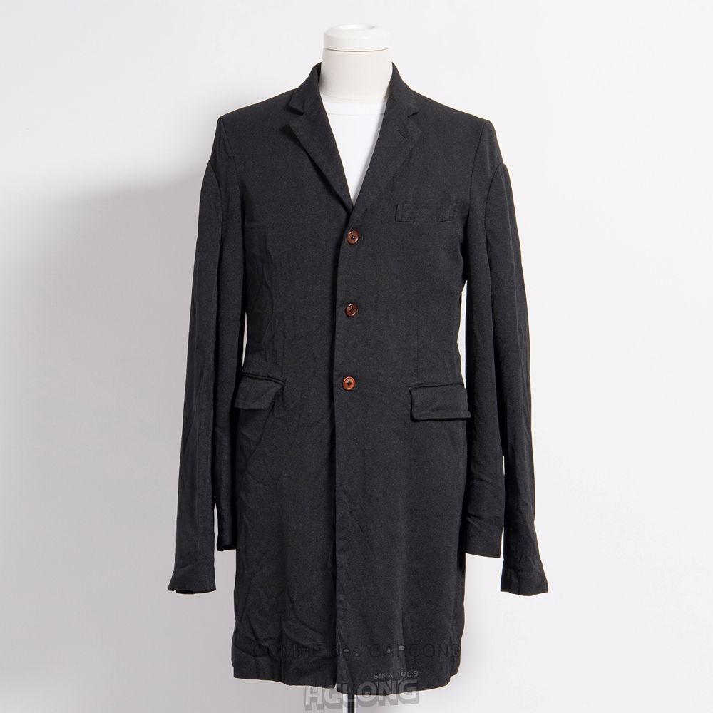 Comme Des Garcons BLACK Comme des Garçons - Long Tailored Jacket Overtøj Sort | 83956-CUOI