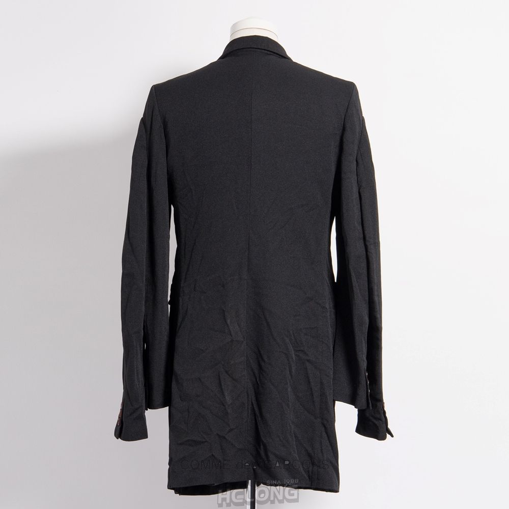 Comme Des Garcons BLACK Comme des Garçons - Long Tailored Jacket Overtøj Sort | 83956-CUOI