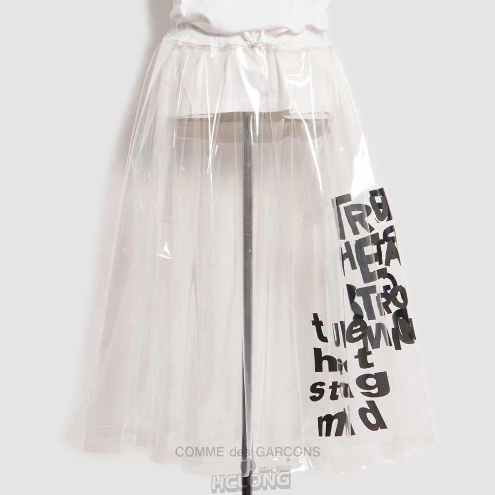 Comme Des Garcons BLACK Comme des Garçons - Clear Message Skirt Skjorte Clear | 97306-OSWI