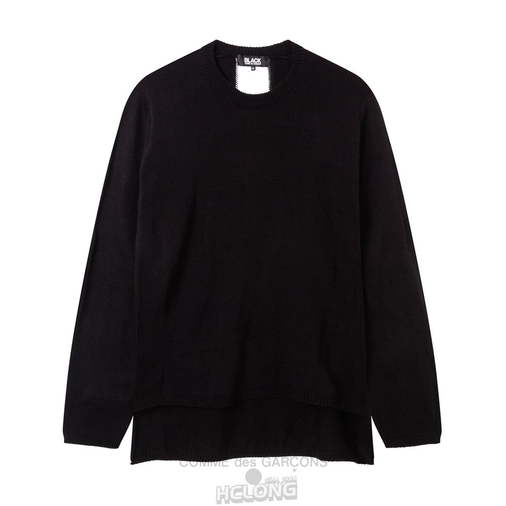 Comme Des Garcons BLACK Comme des Garçons - Asymmetric Pullover Pullovers Sort | 98571-RTPK