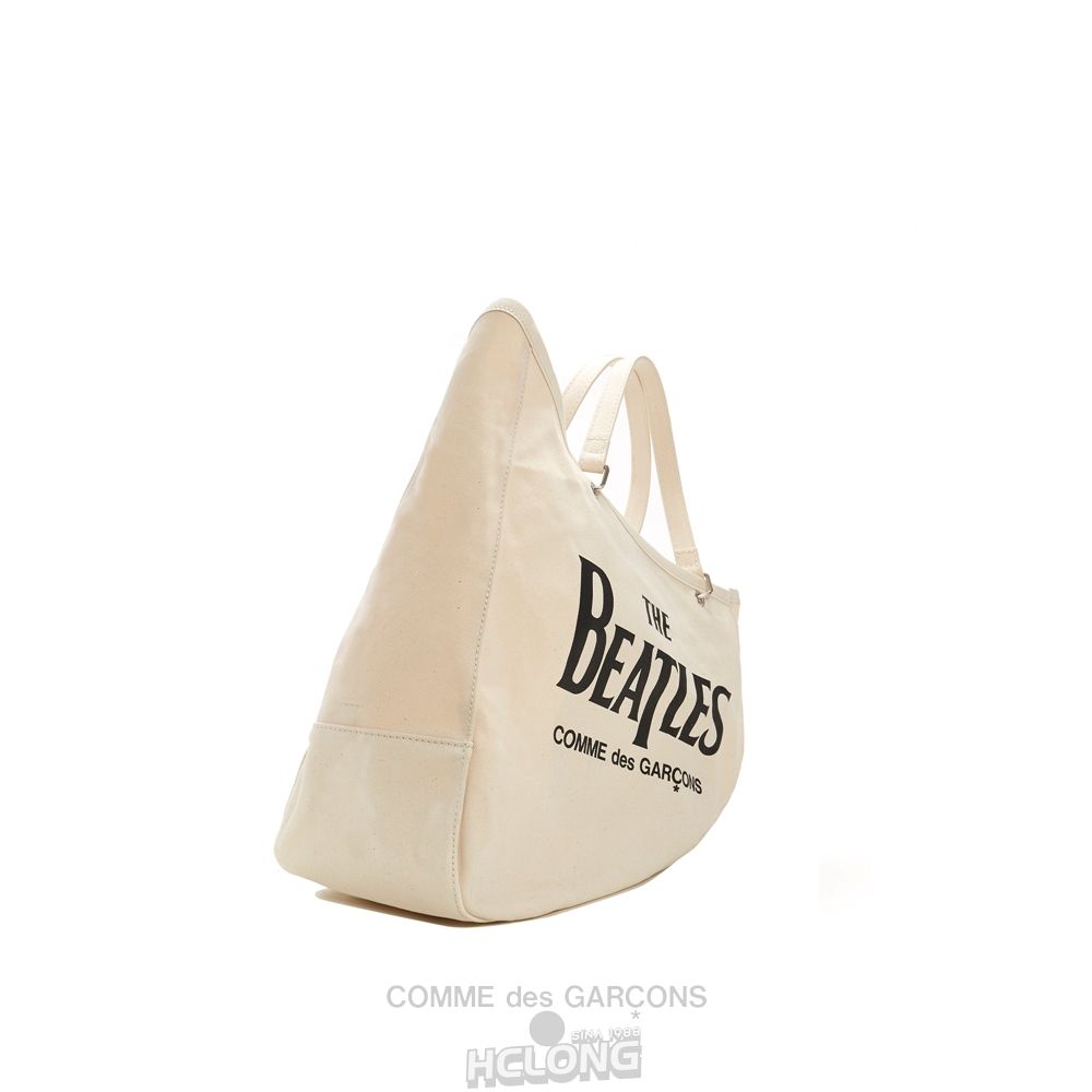 Comme Des Garcons CDG Beatles - Canvas Small Båd Bag Taske Natural | 70326-JNUC