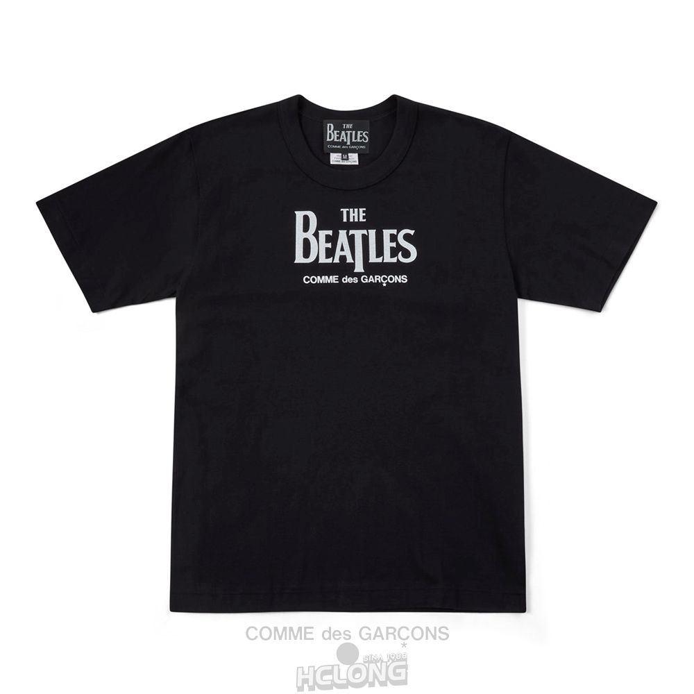 Comme Des Garcons CDG Beatles - Logo T-Shirt T-Shirts Sort | 02539-XOTI