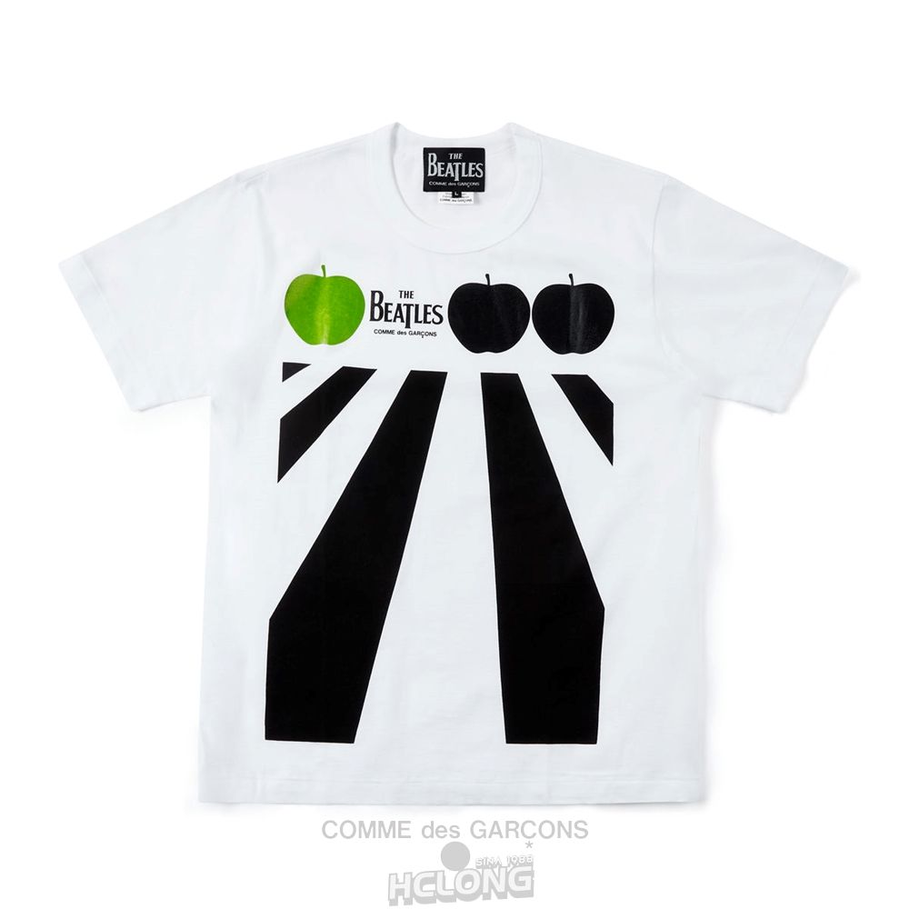 Comme Des Garcons CDG Beatles - Logo T-Shirt T-Shirts Hvide | 04216-EXKT