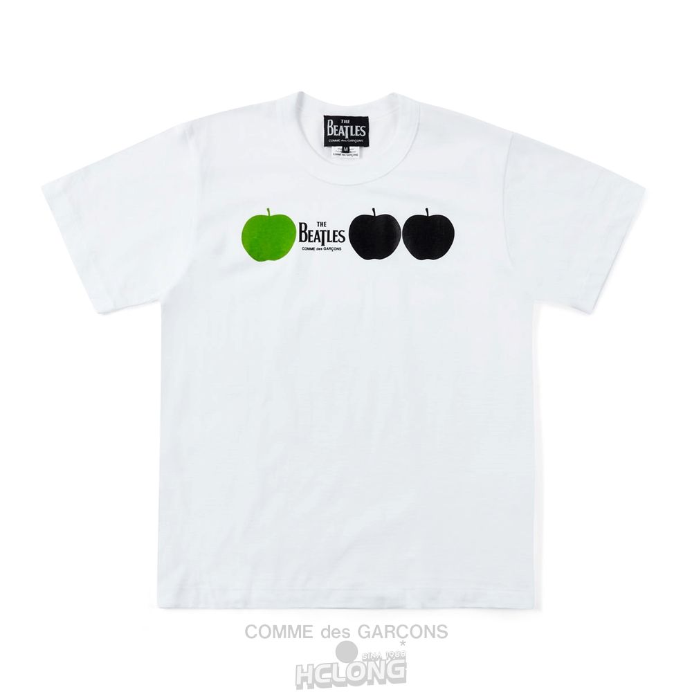 Comme Des Garcons CDG Beatles - Logo T-Shirt T-Shirts Hvide | 10463-ZUGY