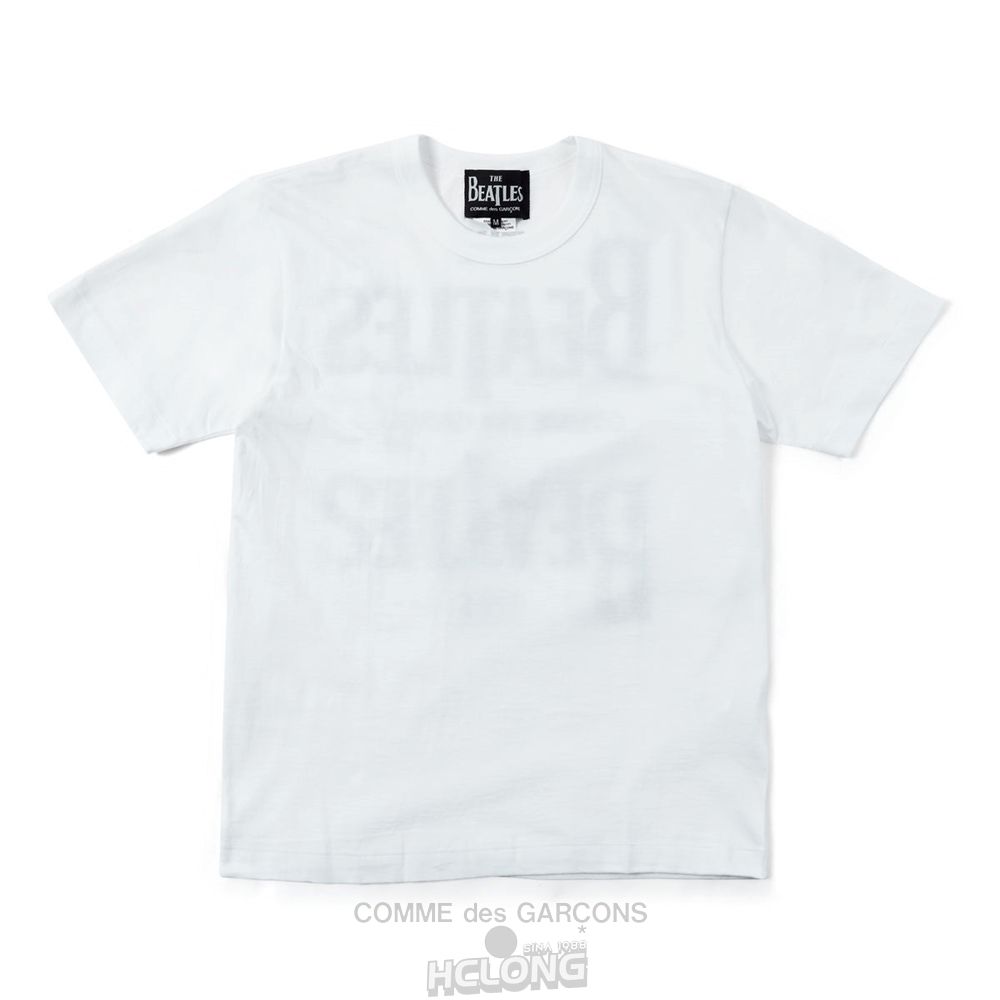 Comme Des Garcons CDG Beatles - Logo T-Shirt T-Shirts Hvide | 18705-KPEM