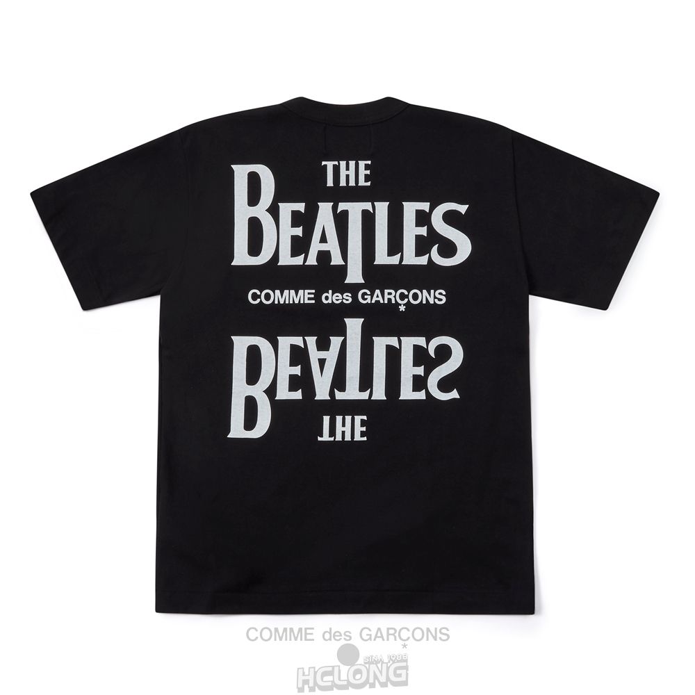 Comme Des Garcons CDG Beatles - Logo T-Shirt T-Shirts Sort | 56319-NGRI