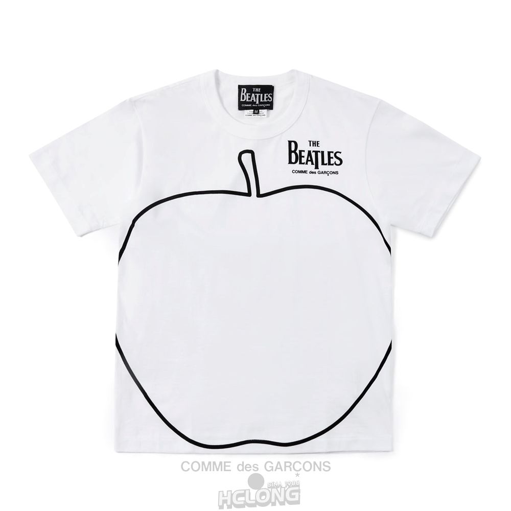 Comme Des Garcons CDG Beatles - Logo T-Shirt T-Shirts Hvide | 86457-RYPF