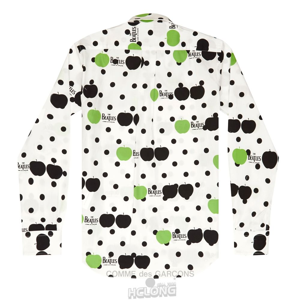 Comme Des Garcons CDG Beatles - Shirt Skjorte Hvide | 07439-GOMX