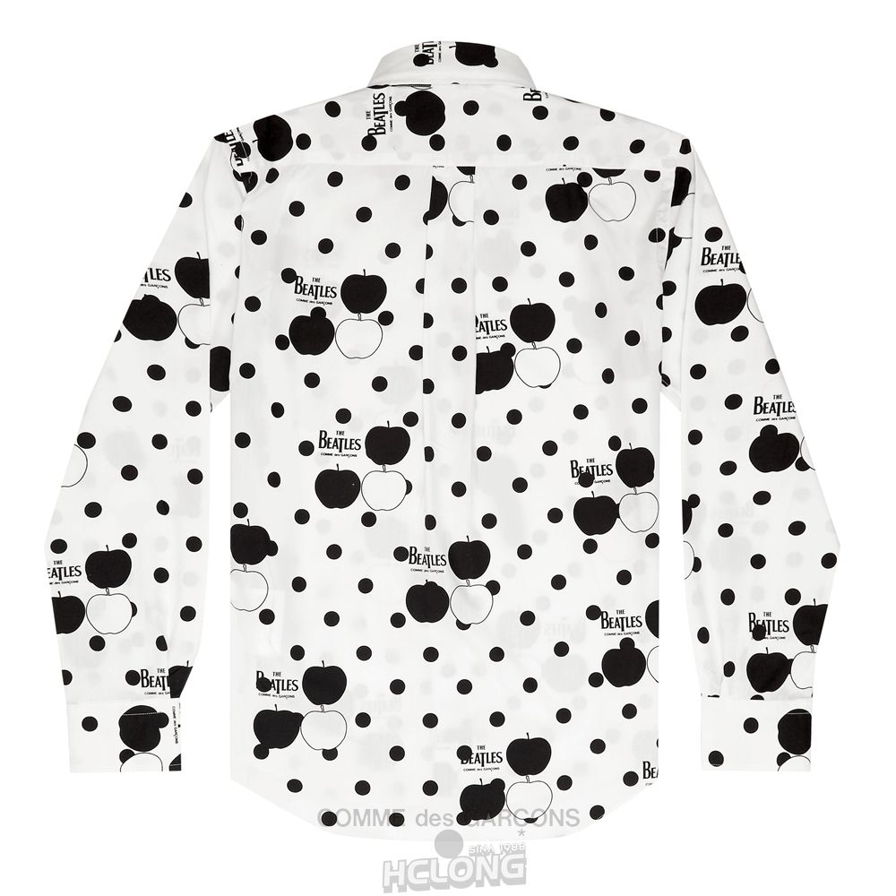 Comme Des Garcons CDG Beatles - Shirt Skjorte Hvide | 17528-FKSO