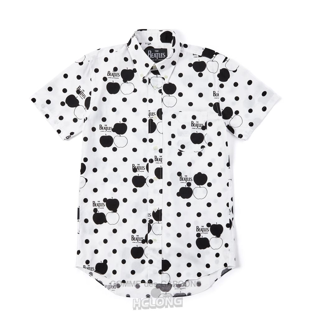 Comme Des Garcons CDG Beatles - Shirt Skjorte Hvide | 49812-KPBV