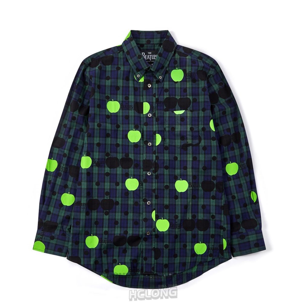 Comme Des Garcons CDG Beatles - Shirt Skjorte Mørkeblå | 87501-RJTF