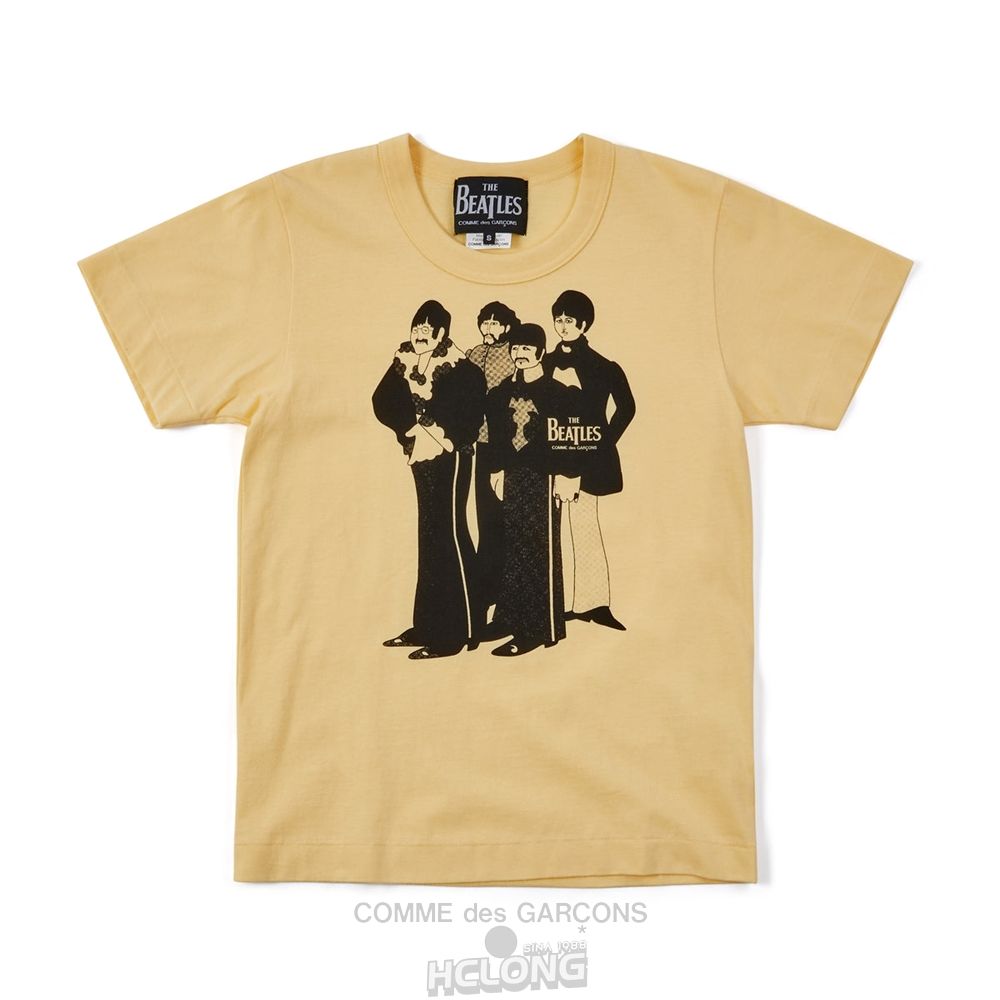 Comme Des Garcons CDG Beatles - T-Shirt T-Shirts Beige | 20753-FLAZ