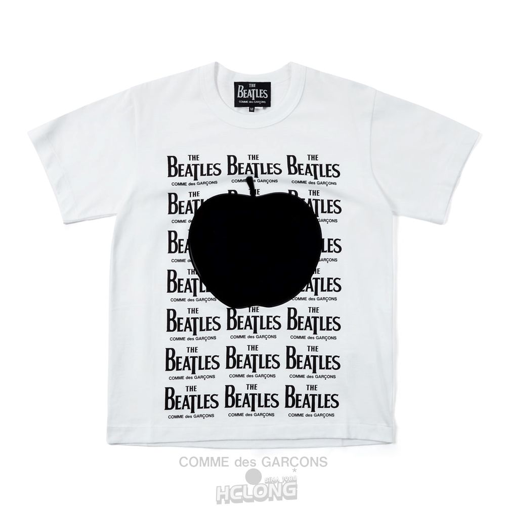 Comme Des Garcons CDG Beatles – T-Shirt T-Shirts Hvide | 05746-YELG