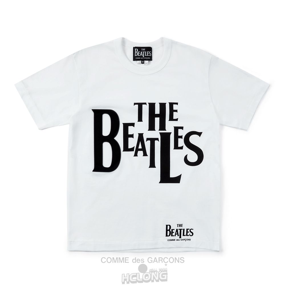 Comme Des Garcons CDG Beatles – T-Shirt T-Shirts Hvide | 42867-GCFS