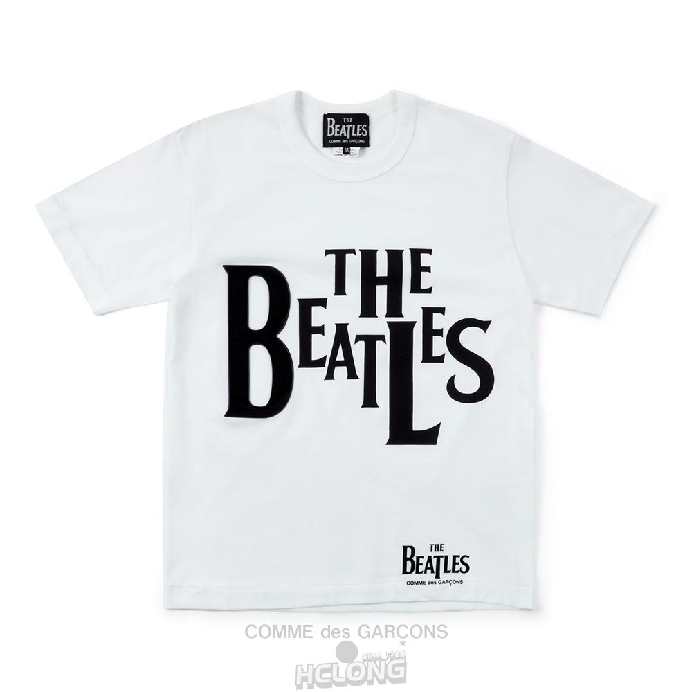 Comme Des Garcons CDG Beatles – T-Shirt T-Shirts Hvide | 42867-GCFS