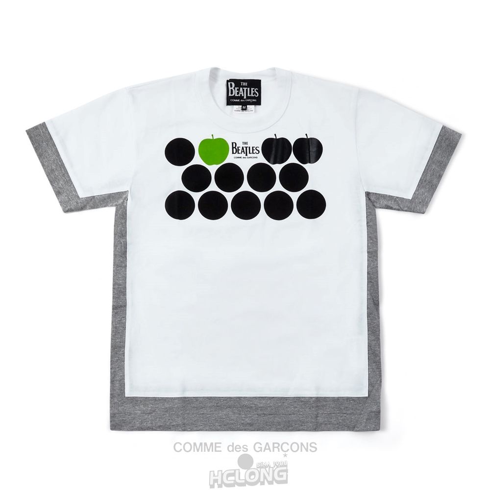 Comme Des Garcons CDG Beatles – T-Shirt T-Shirts Grey/White | 50324-KHSM