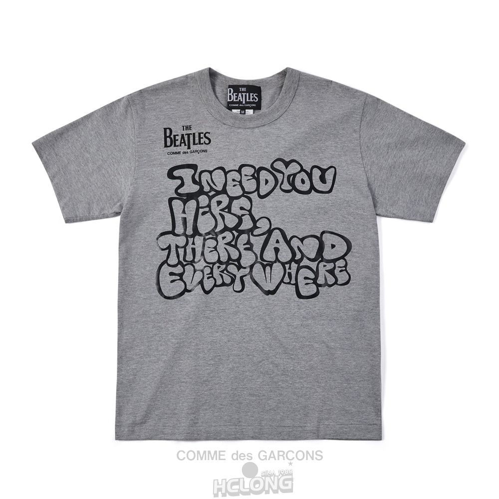 Comme Des Garcons CDG Beatles – T-Shirt T-Shirts Grå | 91857-KCML