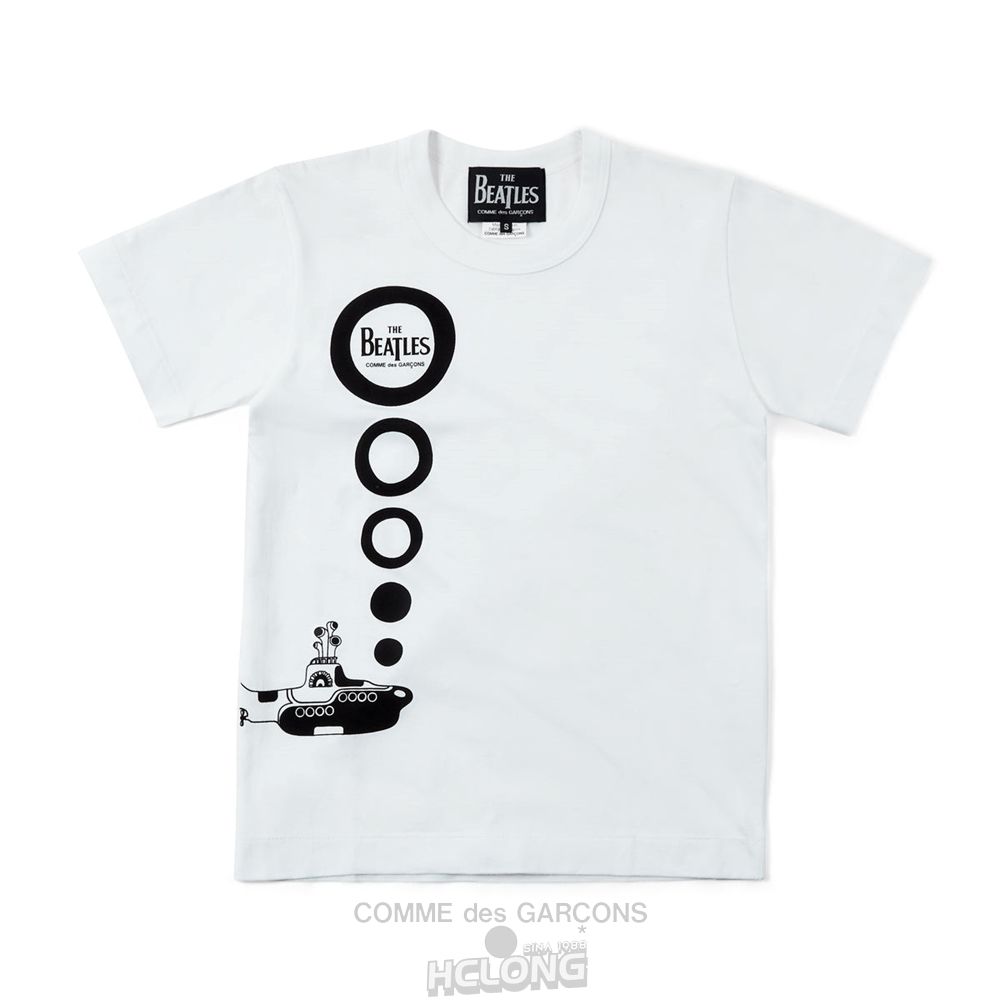 Comme Des Garcons CDG Beatles – T-Shirt T-Shirts Hvide | 97831-OAGF