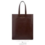 Comme Des Garcons CDG Classic Tote Bag - SA9002 Classic Plain Brune | 69821-GETP