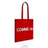 Comme Des Garcons CDG Huge Logo Tote Bag - SA9001HL Huge Logo Rød | 23780-ZDMU