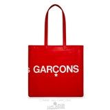 Comme Des Garcons CDG Huge Logo Tote Bag - SA9001HL Huge Logo Rød | 23780-ZDMU