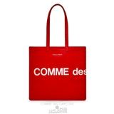 Comme Des Garcons CDG Huge Logo Tote Bag - SA9001HL Huge Logo Rød | 23780-ZDMU