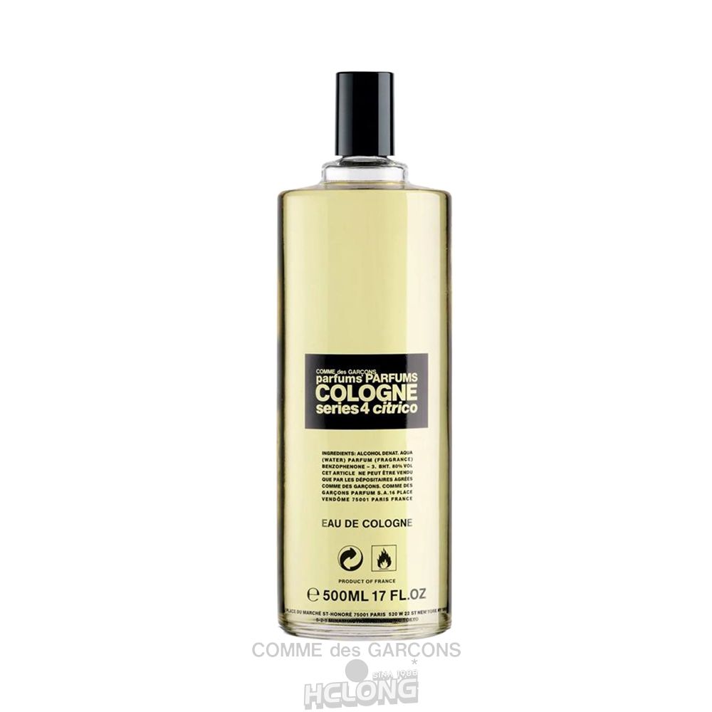 Comme Des Garcons CDG Parfum - Cologne Series 4: Citrico Eau de Cologne – (500ml) CDG Parfum | 70124-SPBK