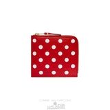 Comme Des Garcons CDG Polka Dot Wallet - SA3100PD Polka Dots Printed Rød | 23075-OVUH