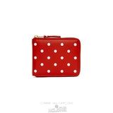 Comme Des Garcons CDG Polka Dot Wallet - SA7100PD Polka Dots Printed Rød | 30975-VWIY