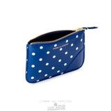 Comme Des Garcons CDG Polka Dot Wallet - SA8100PD Polka Dots Printed Blå | 72385-NXCF