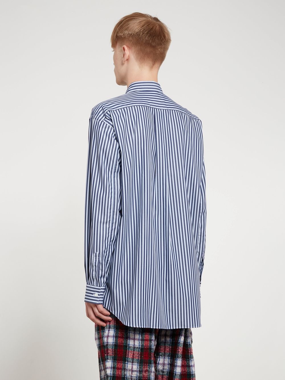 Comme Des Garcons CDG Shirt Forever - Brede Fit Bomulds Shirt Toppe Herre Stripe 3 | 20961-NUAD