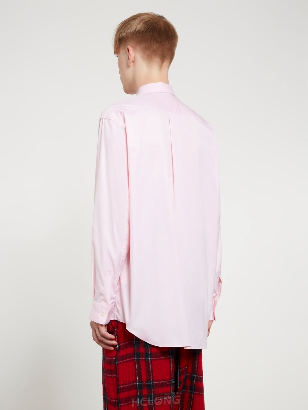 Comme Des Garcons CDG Shirt Forever - Brede Fit Bomulds Shirt Toppe Herre Lyserød | 21870-SPXV