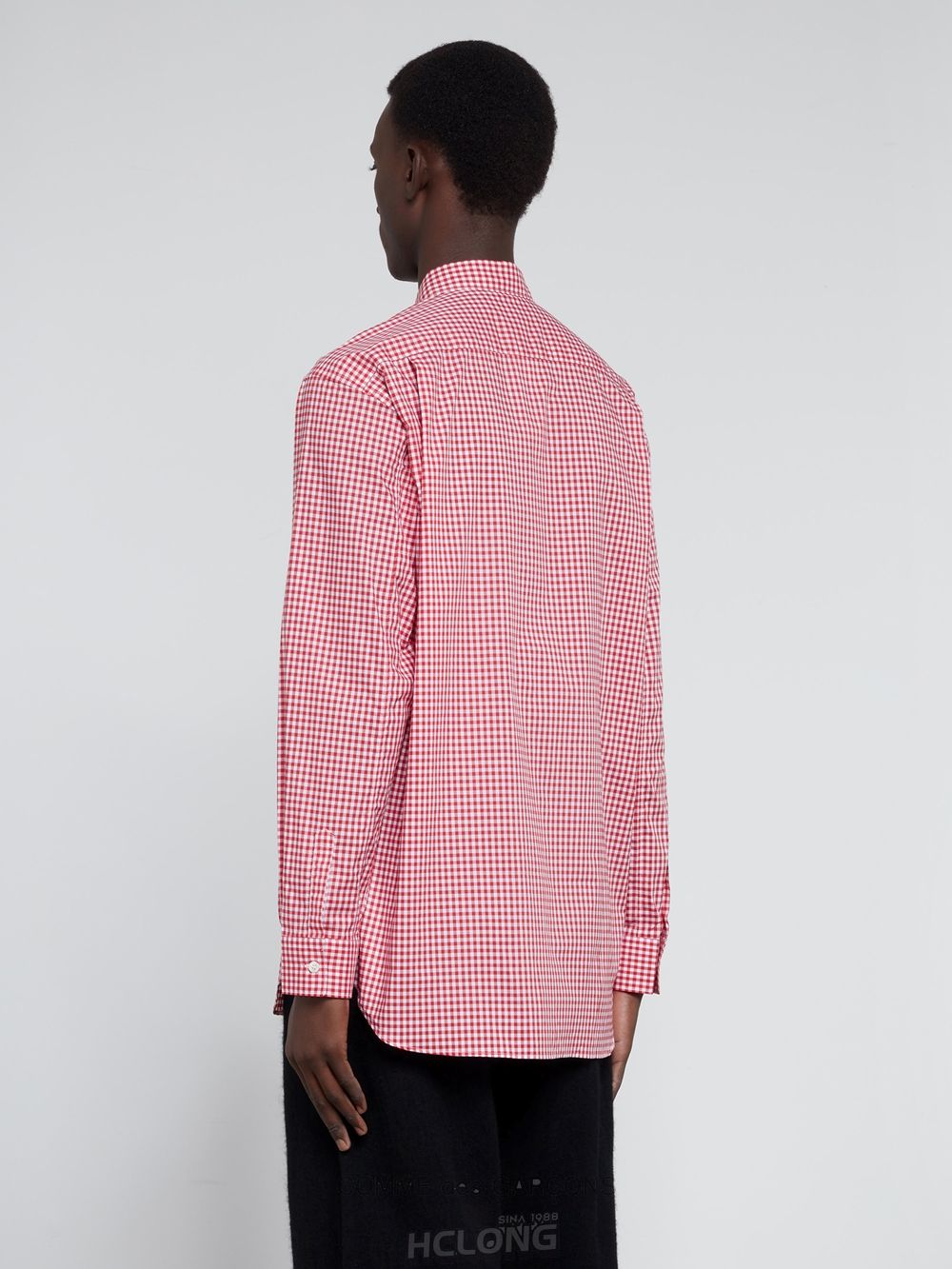 Comme Des Garcons CDG Shirt Forever - Classic Fit Checked Shirt Toppe Herre Rød | 01736-EBJW