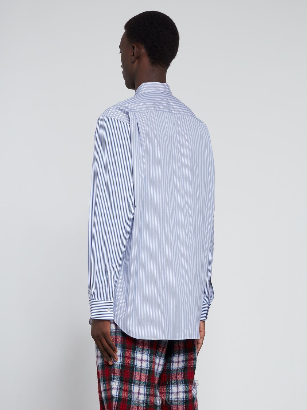 Comme Des Garcons CDG Shirt Forever - Classic Fit Poplin Stripe Shirt Toppe Herre Stripe | 14059-WYXT