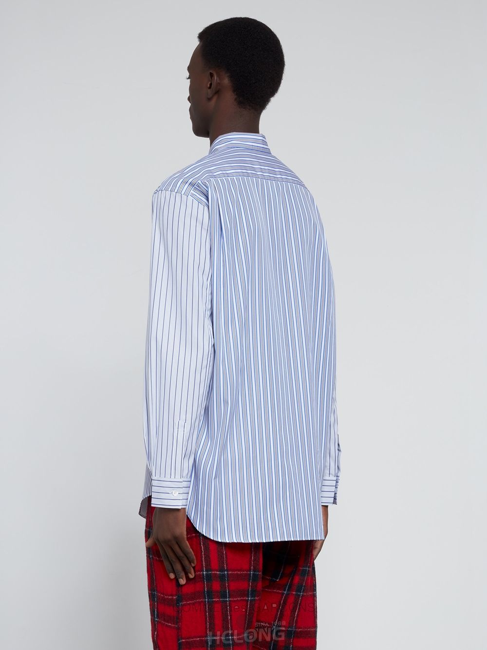 Comme Des Garcons CDG Shirt Forever - Classic Fit Stripe Shirt Toppe Herre Stripe | 18036-JLYI