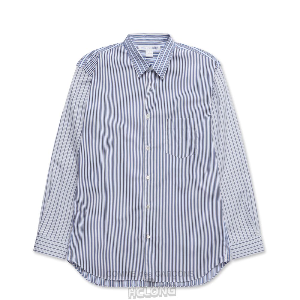 Comme Des Garcons CDG Shirt Forever - Classic Fit Stripe Shirt Toppe Herre Stripe | 18036-JLYI