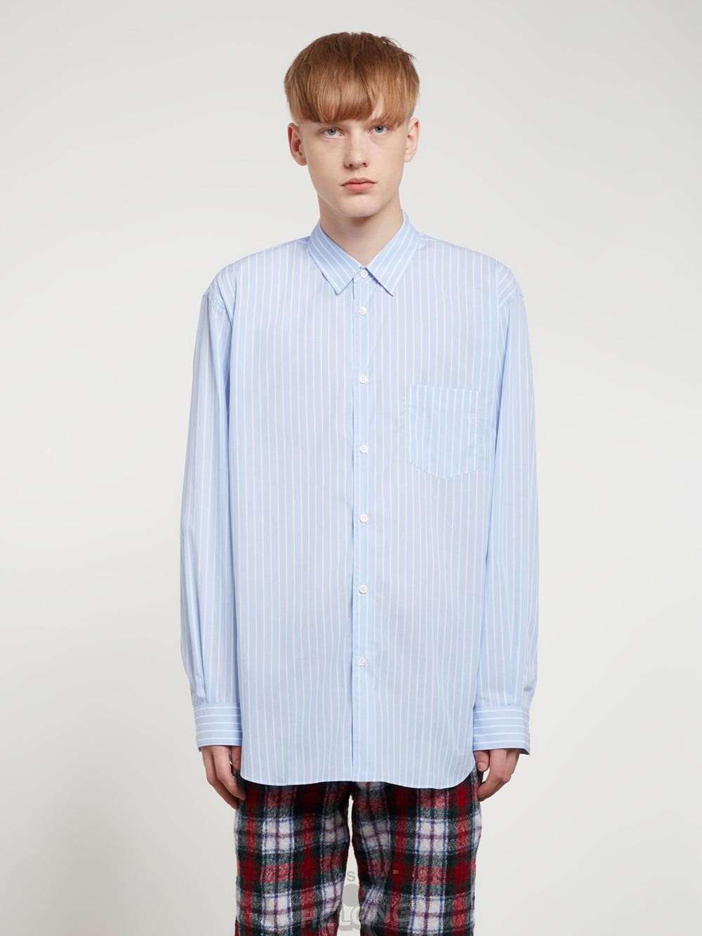 Comme Des Garcons CDG Shirt Forever - Classic Fit Stripe Shirt Toppe Herre Stripe 106 | 19705-OUDA