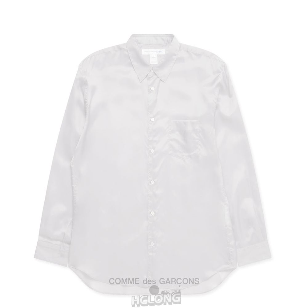 Comme Des Garcons CDG Shirt Forever - Classic Fit Cupro Shirt Toppe Herre Grå | 60249-NKTW