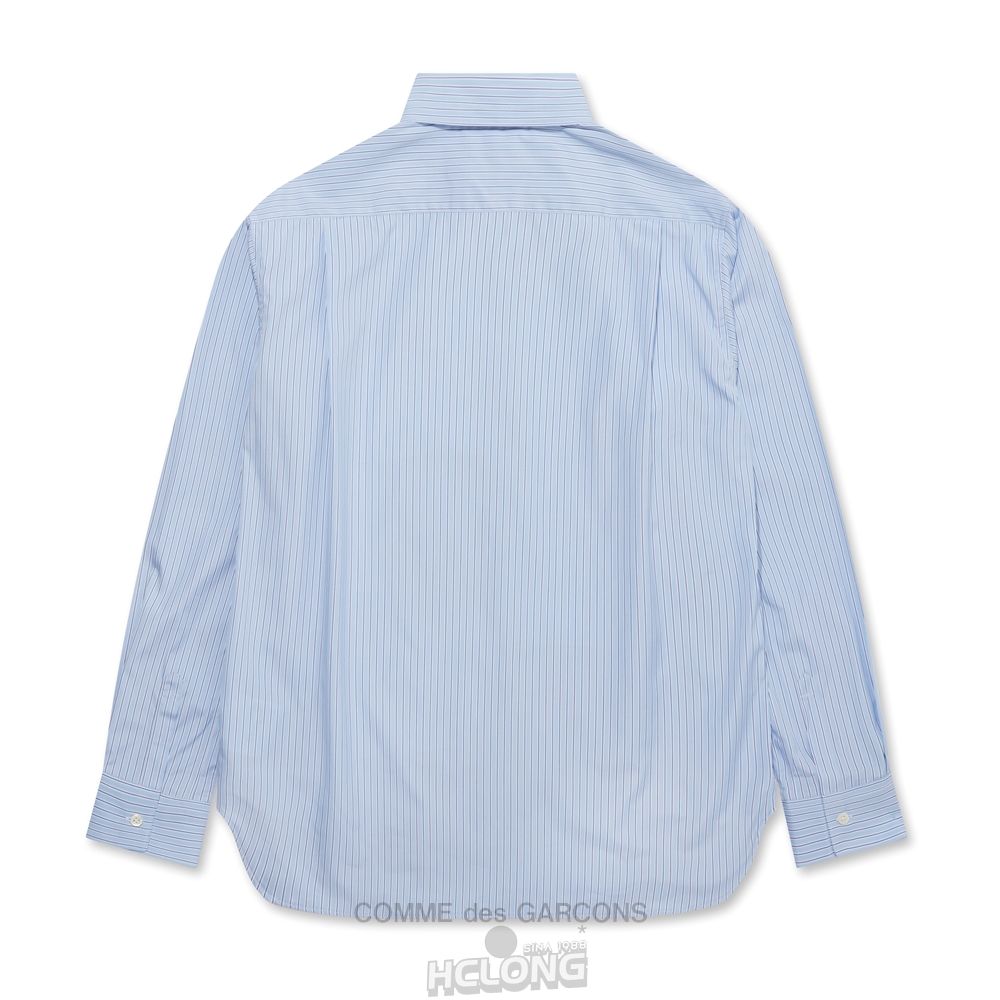 Comme Des Garcons CDG Shirt Forever - Classic Fit Patchwork Stripe Shirt Toppe Herre Stripe/Mix | 61507-KCHB