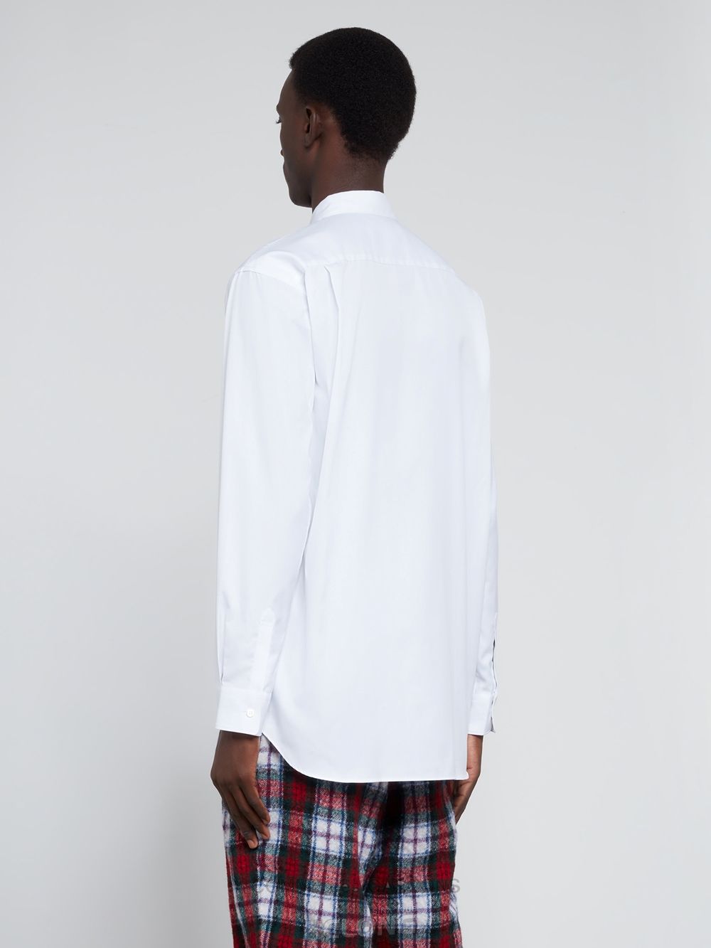 Comme Des Garcons CDG Shirt Forever - Classic Fit Woven Bomulds Shirt Toppe Herre Hvide | 69214-VFJM