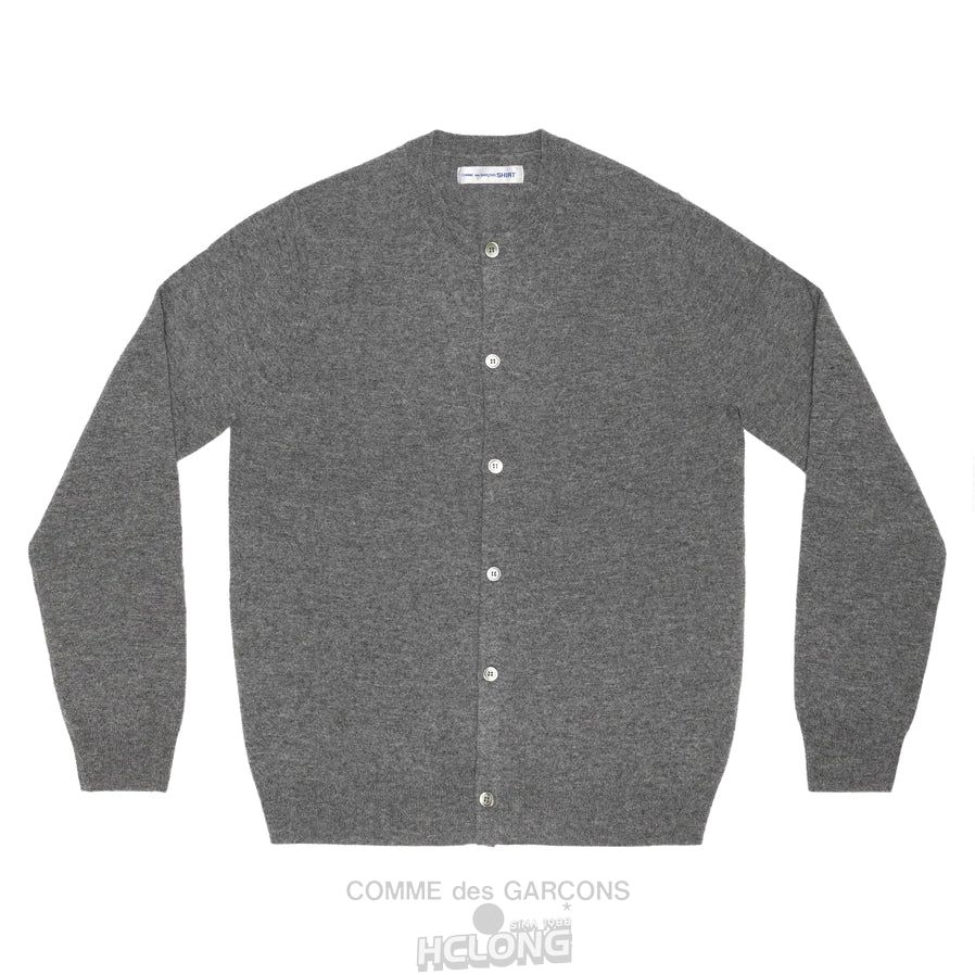 Comme Des Garcons CDG Shirt Forever / FZ-N106-PER-3 / Cardigan Crew neck Strikkevarer Herre Grå | 30291-VCAM