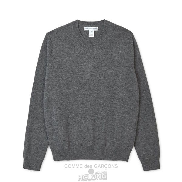 Comme Des Garcons CDG Shirt Forever / FZ-N108-PER-3 / Pullover Crew Neck Strikkevarer Herre Grå | 39028-YBZQ