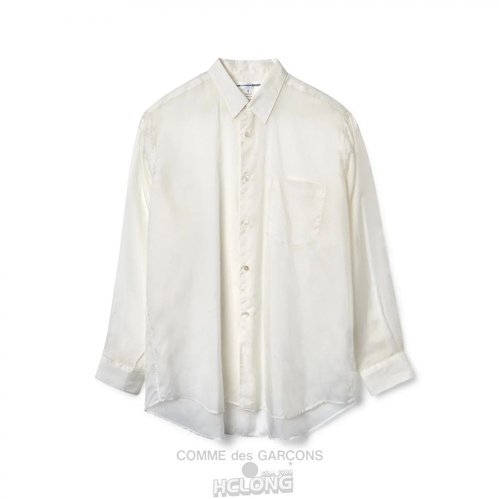 Comme Des Garcons CDG Shirt Forever / FZ-B132-PER-5 / CUPRO SHIRT Toppe Herre Hvide | 51302-PAJN