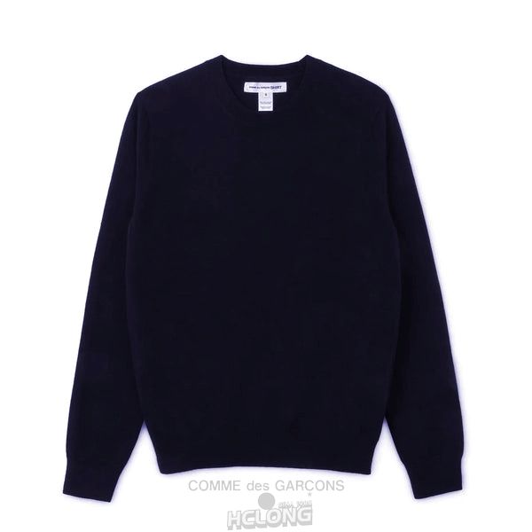 Comme Des Garcons CDG Shirt Forever / FZ-N108-PER-2 / Pullover Crew neck Strikkevarer Herre Mørkeblå | 70194-EVHF